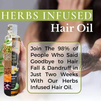 Alif Ahlam Herbs Infused Hair Oil | 100% Organic